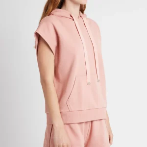 Cheap Aje ATHLETICA Logotape Short Sleeve Hoodie 403 Sunset Pink