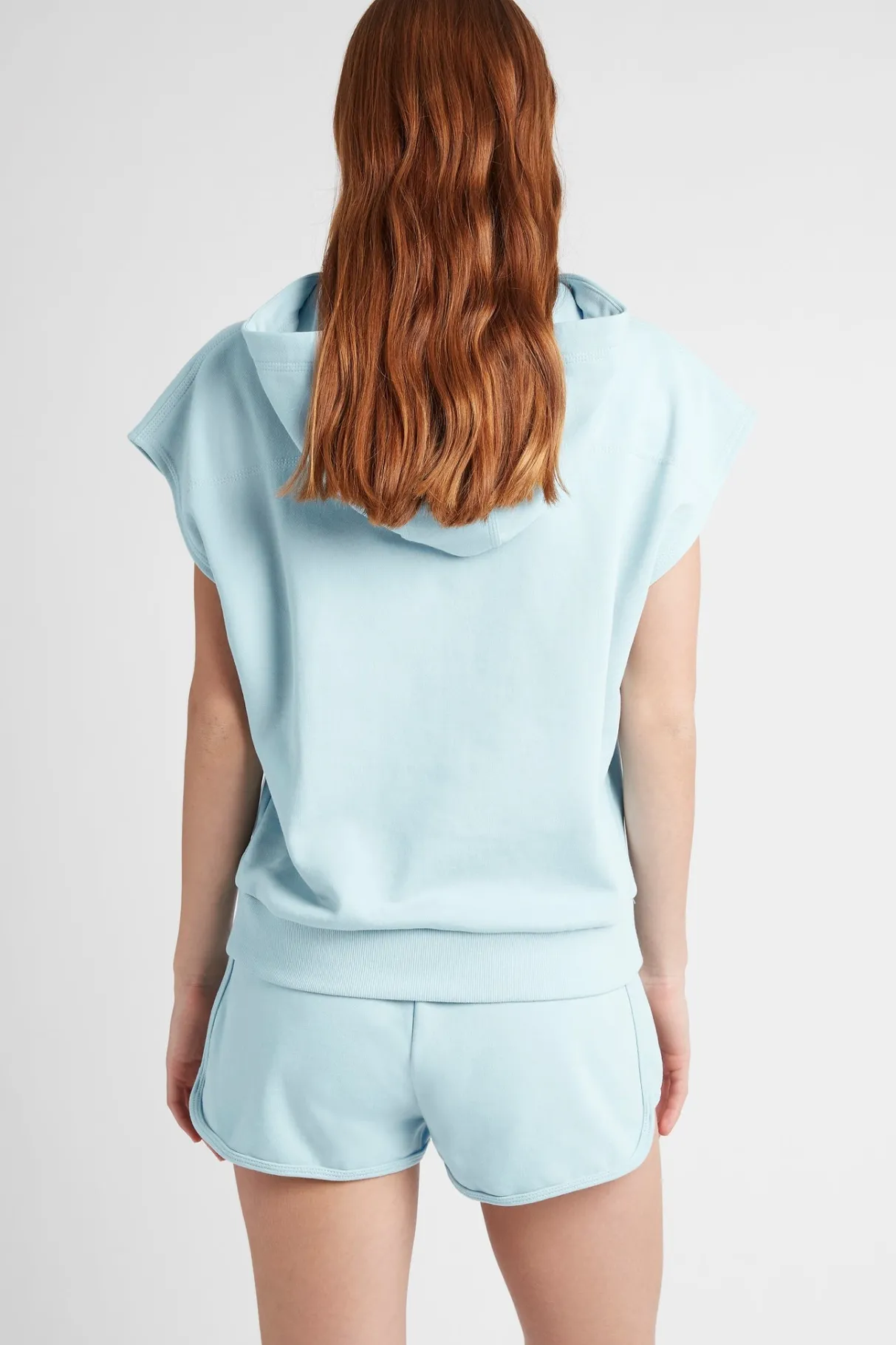 logotape_short_sleeve_hoodie__4.webp Online Aje ATHLETICA Logotape Short Sleeve Hoodie 403 Ice Blue