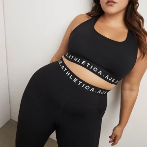 Online Aje ATHLETICA Logotape Sports Bra 310 Black/White