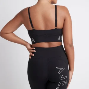 Online Aje ATHLETICA Logotape Sports Bra 310 Black/White