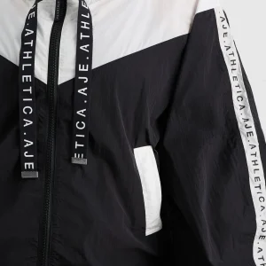Sale Aje ATHLETICA Logotape Spray Jacket 762 Black/White