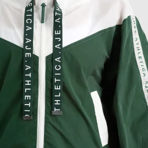 Outlet Aje ATHLETICA Logotape Spray Jacket 762 Pine Green White