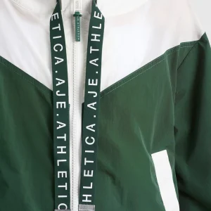 Outlet Aje ATHLETICA Logotape Spray Jacket 762 Pine Green White