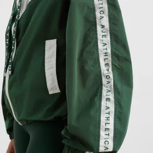 Outlet Aje ATHLETICA Logotape Spray Jacket 762 Pine Green White