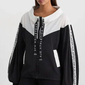 Sale Aje ATHLETICA Logotape Spray Jacket 762 Black/White