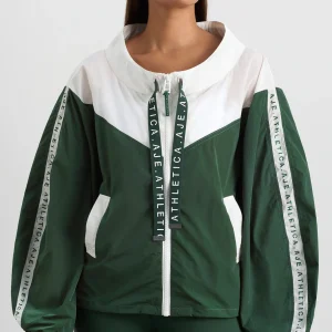 Outlet Aje ATHLETICA Logotape Spray Jacket 762 Pine Green White