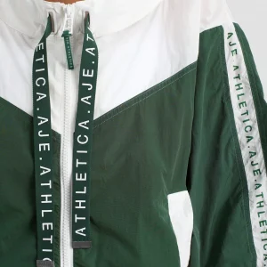 Outlet Aje ATHLETICA Logotape Spray Jacket 762 Pine Green White