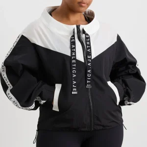Sale Aje ATHLETICA Logotape Spray Jacket 762 Black/White