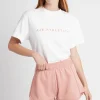 Shop Aje ATHLETICA Logotape Sweat Shorts 604 Sunset Pink