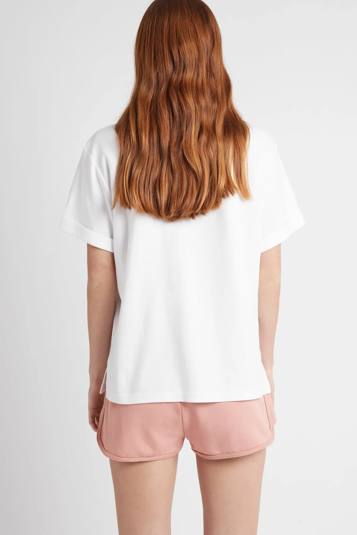 logotape_sweat_shorts__3-1.webp Shop Aje ATHLETICA Logotape Sweat Shorts 604 Sunset Pink
