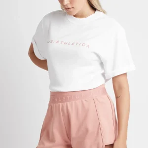 Shop Aje ATHLETICA Logotape Sweat Shorts 604 Sunset Pink