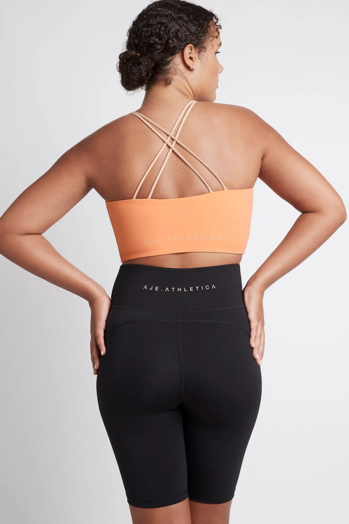 long_bike_shorts__10-1.webp Fashion Aje ATHLETICA Long Bike Shorts 606 Black/Tangerine Orange
