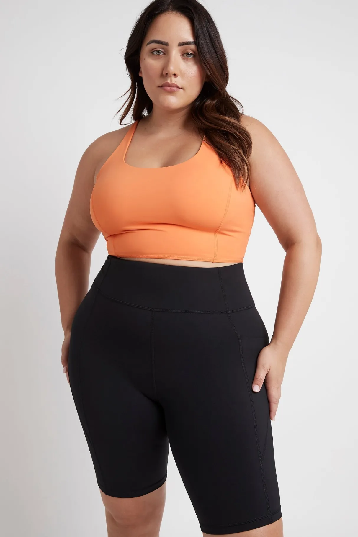 long_bike_shorts__12-1.webp Fashion Aje ATHLETICA Long Bike Shorts 606 Black/Tangerine Orange