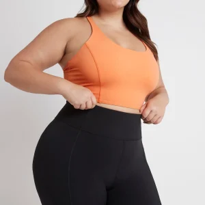 Fashion Aje ATHLETICA Long Bike Shorts 606 Black/Tangerine Orange