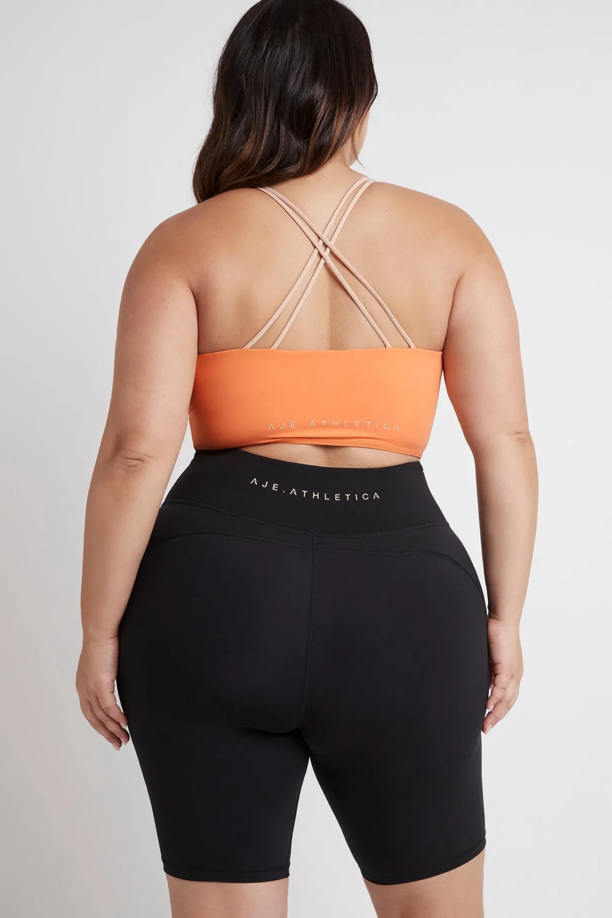 long_bike_shorts__16-1.webp Fashion Aje ATHLETICA Long Bike Shorts 606 Black/Tangerine Orange