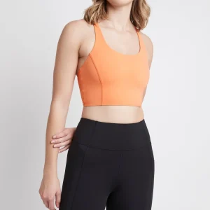 Fashion Aje ATHLETICA Long Bike Shorts 606 Black/Tangerine Orange