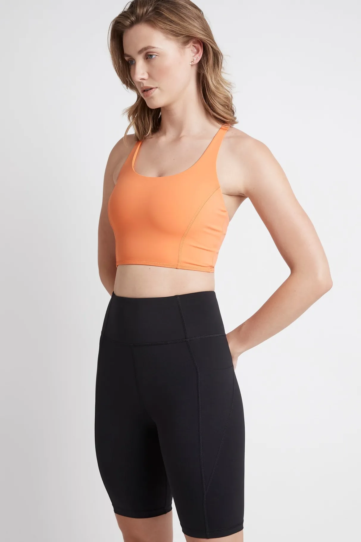 long_bike_shorts__3-1.webp Fashion Aje ATHLETICA Long Bike Shorts 606 Black/Tangerine Orange
