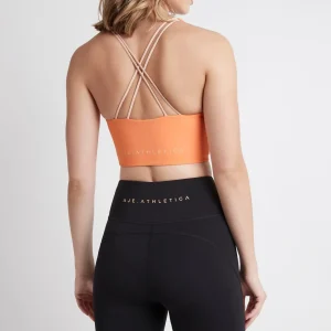 Fashion Aje ATHLETICA Long Bike Shorts 606 Black/Tangerine Orange