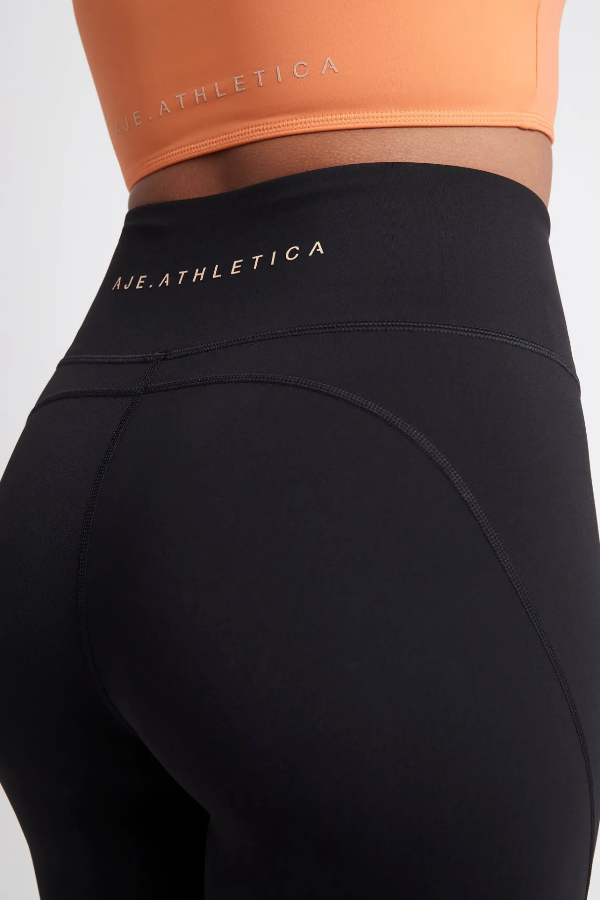 long_bike_shorts__9-1.webp Fashion Aje ATHLETICA Long Bike Shorts 606 Black/Tangerine Orange