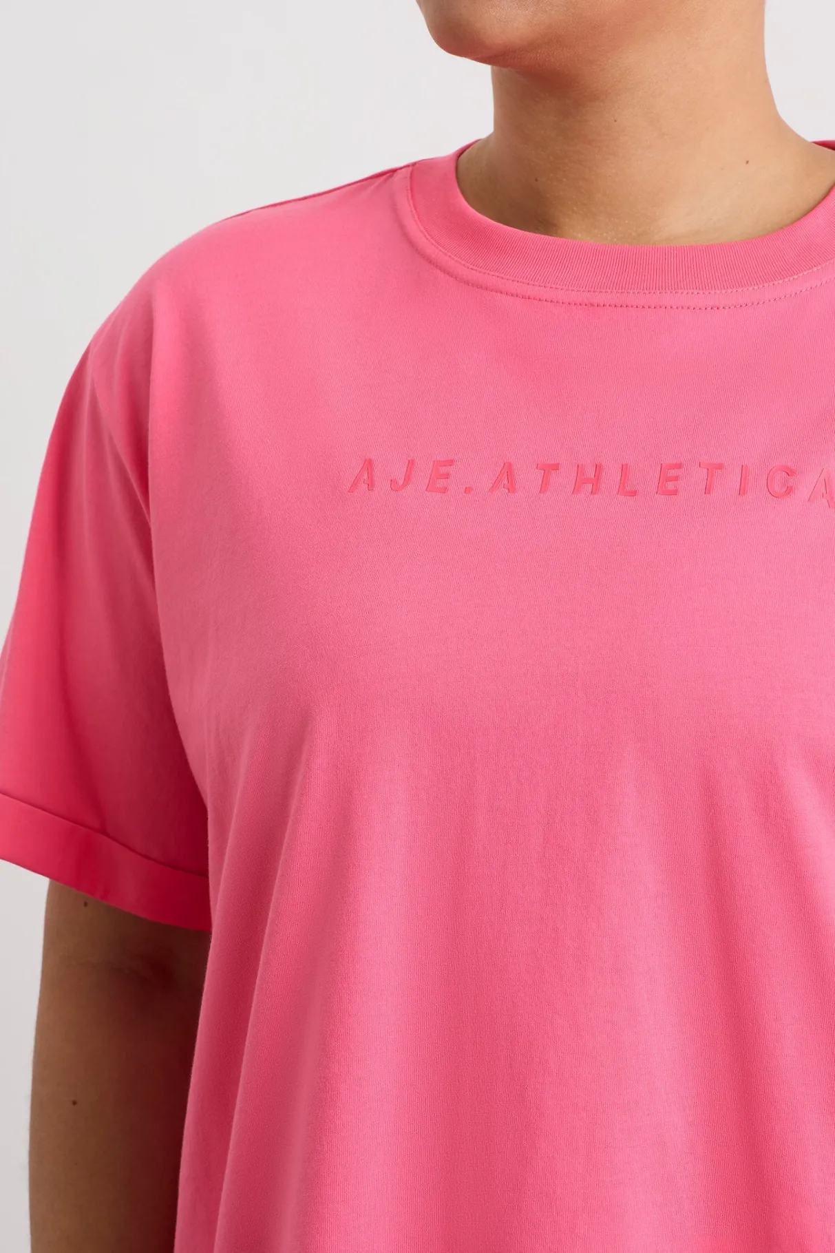 long_classic_tee__13.webp Outlet Aje ATHLETICA Long Classic Tee 102 Rouge Pink