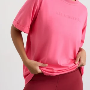 Outlet Aje ATHLETICA Long Classic Tee 102 Rouge Pink