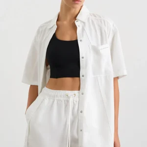 Online Aje ATHLETICA Long Line Shirt 425 White