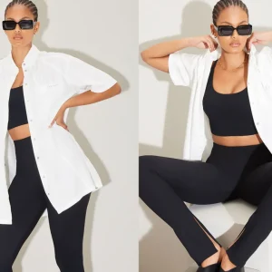 Online Aje ATHLETICA Long Line Shirt 425 White