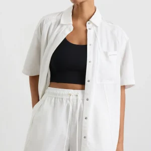 Online Aje ATHLETICA Long Line Shirt 425 White