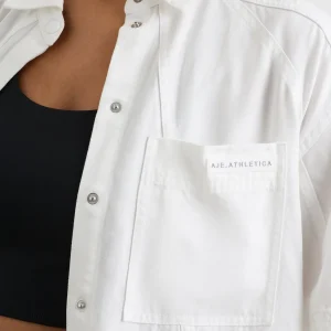 Online Aje ATHLETICA Long Line Shirt 425 White
