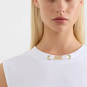 New Aje ATHLETICA Long Line Tank 101 White
