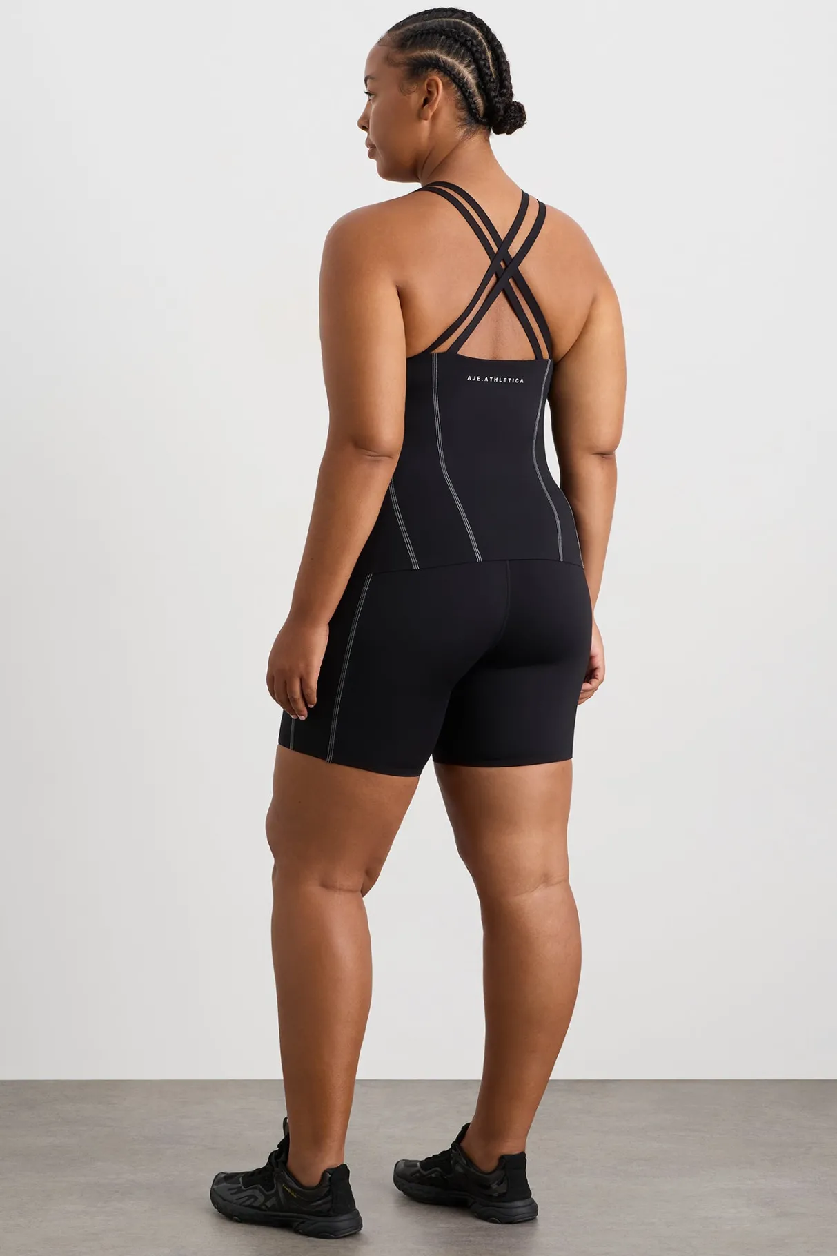 long_line_top_stitch_tank__12.webp Outlet Aje ATHLETICA Long Line Top Stitch Tank 123 Black