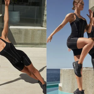 Outlet Aje ATHLETICA Long Line Top Stitch Tank 123 Black