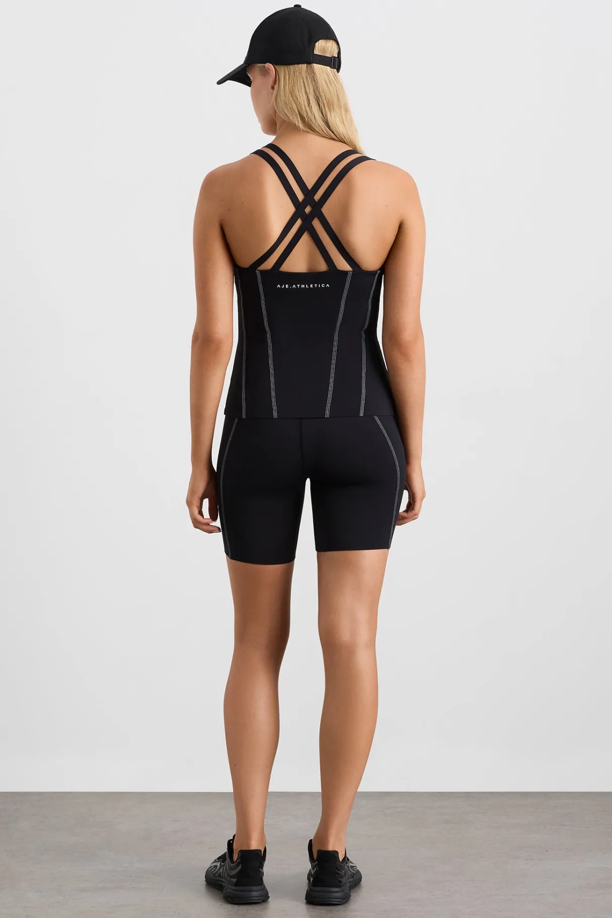 long_line_top_stitch_tank__4.webp Outlet Aje ATHLETICA Long Line Top Stitch Tank 123 Black