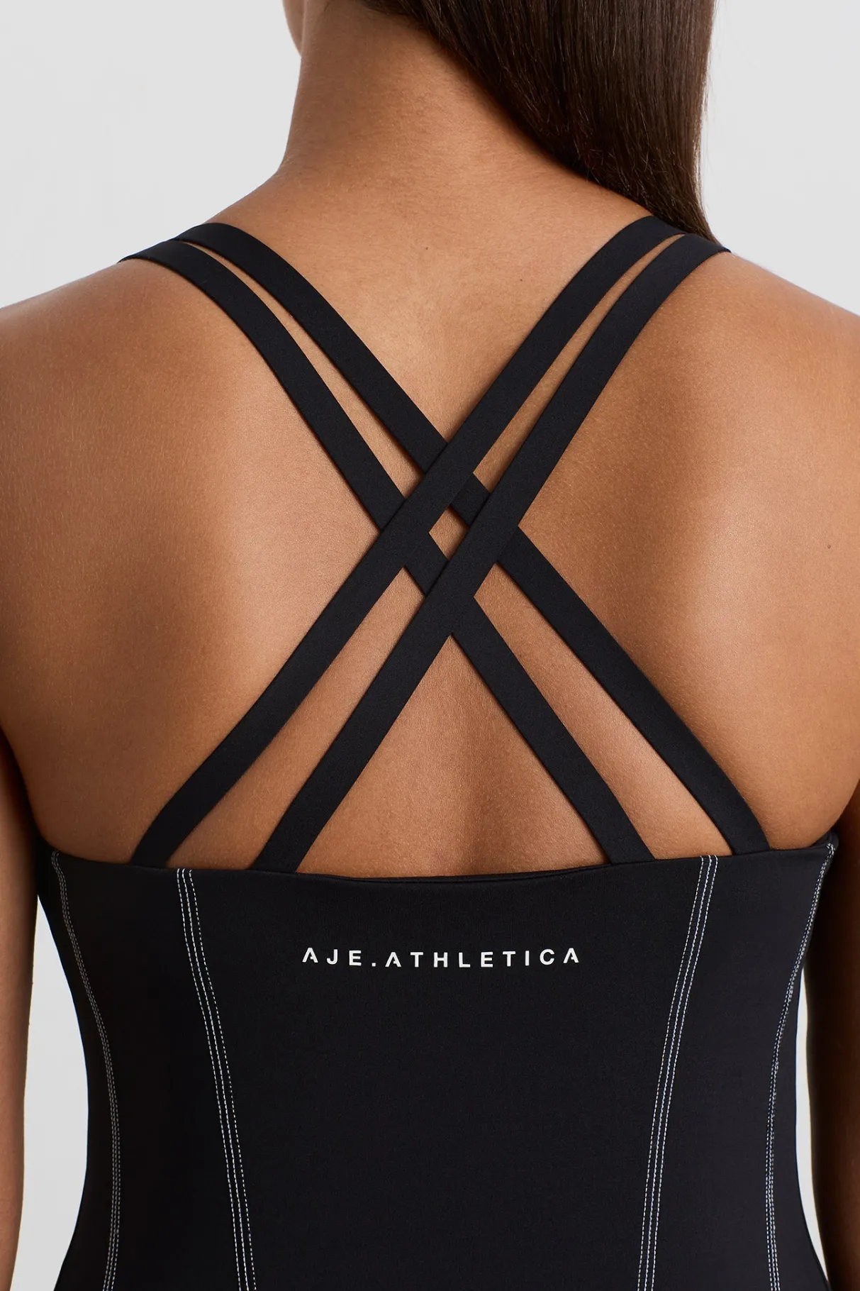 long_line_top_stitch_tank__7.webp Outlet Aje ATHLETICA Long Line Top Stitch Tank 123 Black