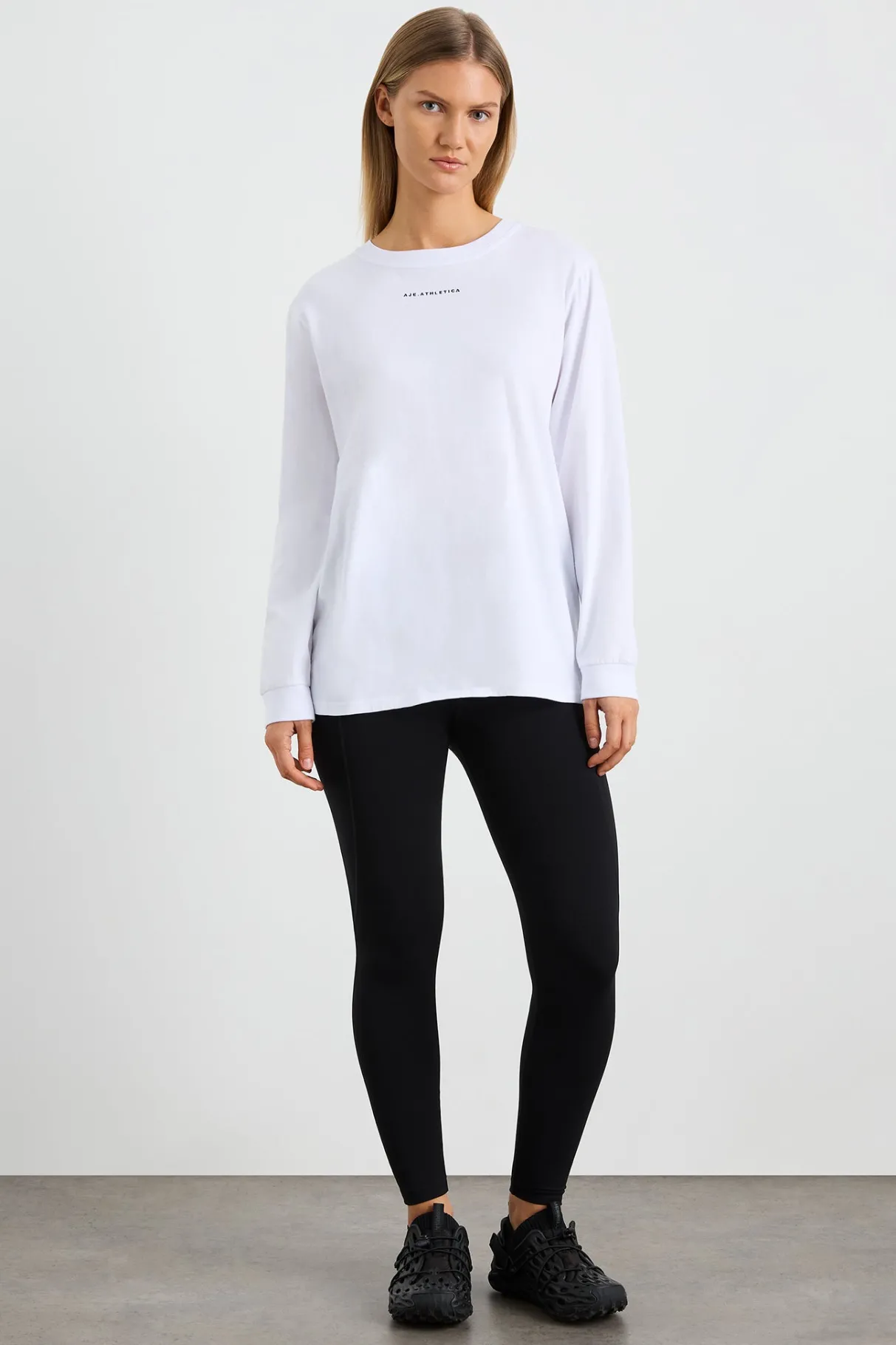 long_sleeve_logo_tee__2.webp Cheap Aje ATHLETICA Long Sleeve Logo Tee 127 White