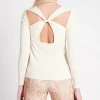 Flash Sale Aje ATHLETICA Long Sleeve Yoga Top 121 Light Ivory