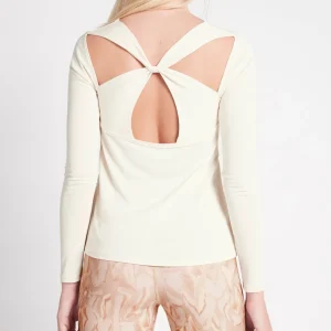 Flash Sale Aje ATHLETICA Long Sleeve Yoga Top 121 Light Ivory