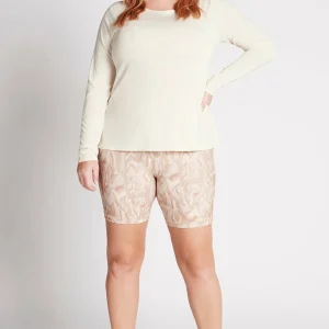 Flash Sale Aje ATHLETICA Long Sleeve Yoga Top 121 Light Ivory