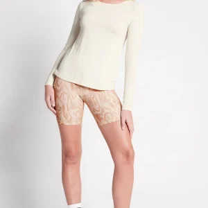 Flash Sale Aje ATHLETICA Long Sleeve Yoga Top 121 Light Ivory