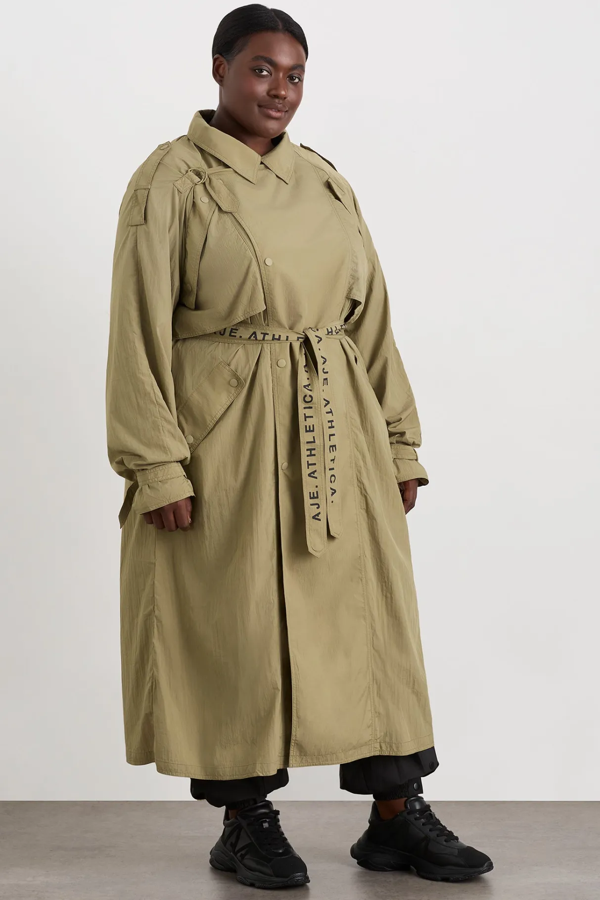 longline_belted_trench__11.webp Fashion Aje ATHLETICA Longline Belted Trench 703 Soft Khaki/Black