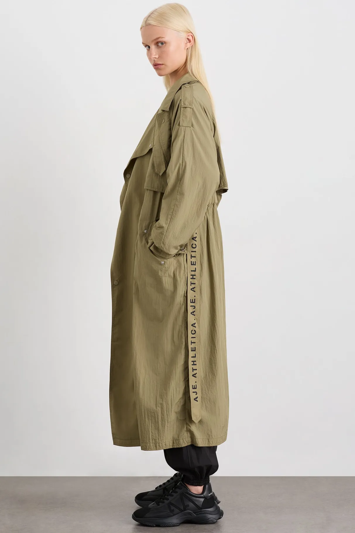 longline_belted_trench__4.webp Fashion Aje ATHLETICA Longline Belted Trench 703 Soft Khaki/Black