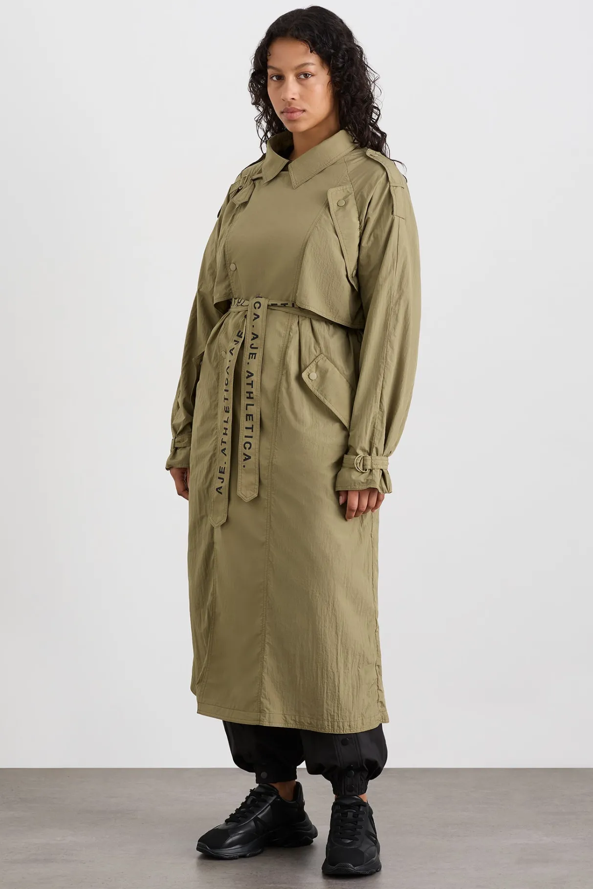 longline_belted_trench__6.webp Fashion Aje ATHLETICA Longline Belted Trench 703 Soft Khaki/Black