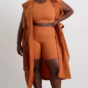 Shop Aje ATHLETICA Longline Belted Vest 703 Copper Orange