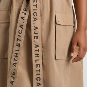 Online Aje ATHLETICA Longline Belted Vest 703 Natural Tan