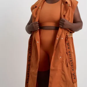 Shop Aje ATHLETICA Longline Belted Vest 703 Copper Orange