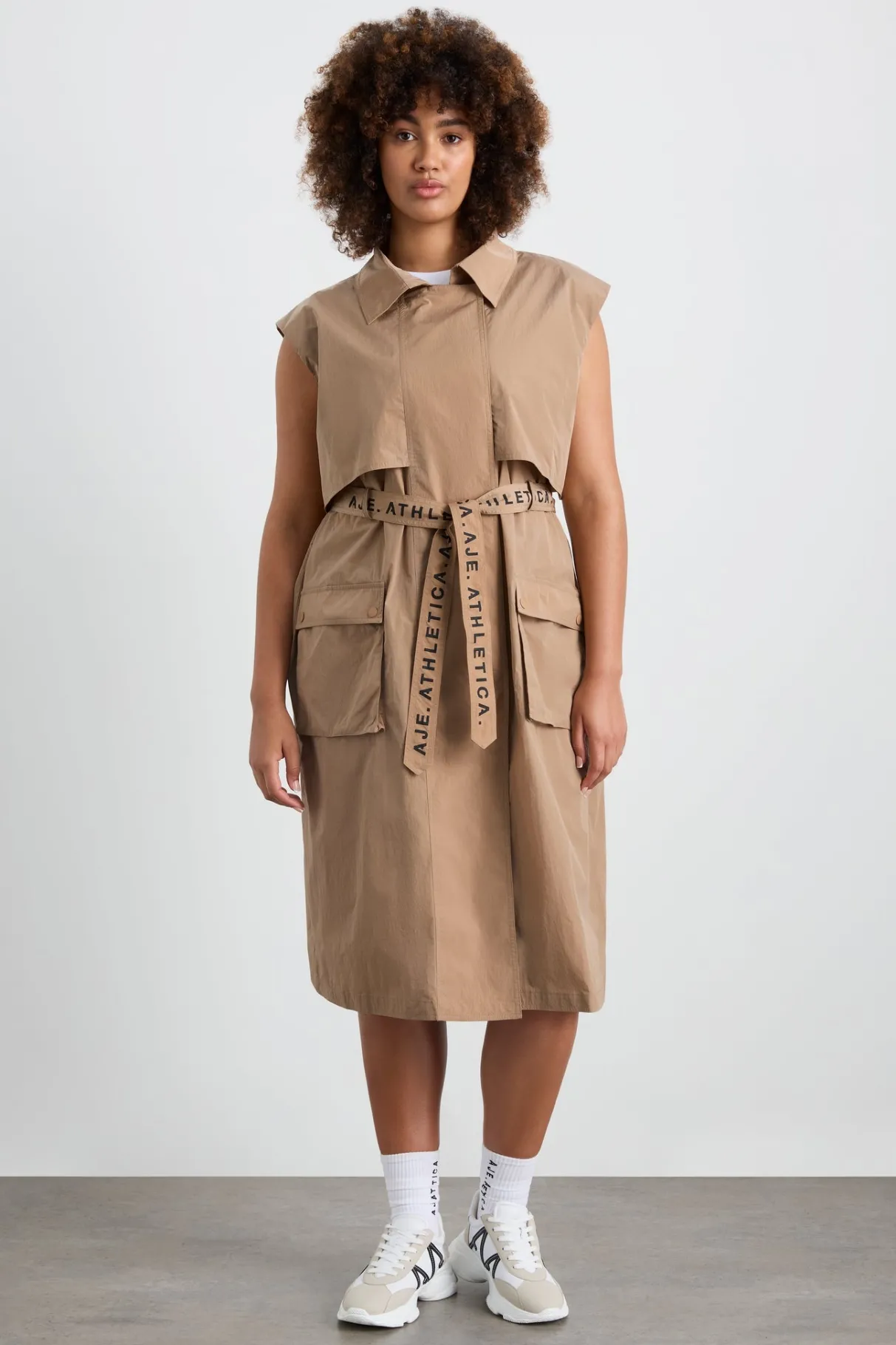 longline_belted_vest__13.webp Online Aje ATHLETICA Longline Belted Vest 703 Natural Tan