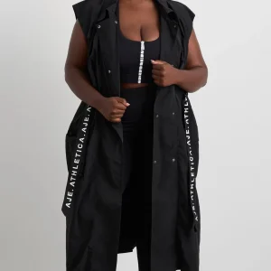Cheap Aje ATHLETICA Longline Belted Vest 703 Black