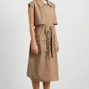 Online Aje ATHLETICA Longline Belted Vest 703 Natural Tan
