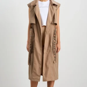 Online Aje ATHLETICA Longline Belted Vest 703 Natural Tan