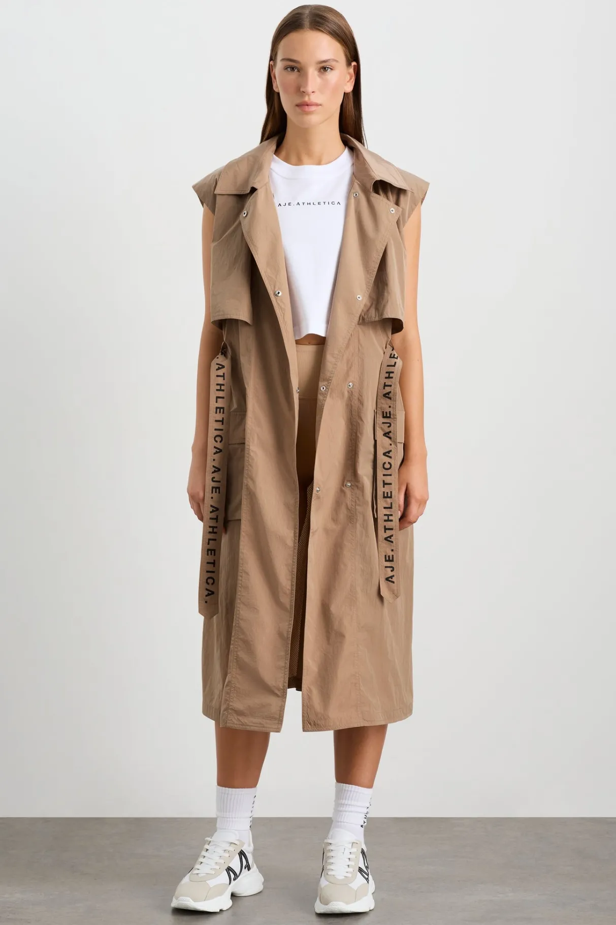 longline_belted_vest__3.webp Online Aje ATHLETICA Longline Belted Vest 703 Natural Tan